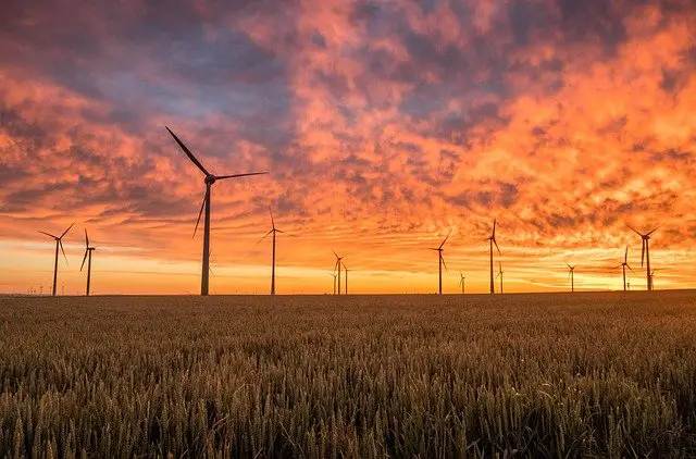 Wind Energy Sunset - investing in wind energy