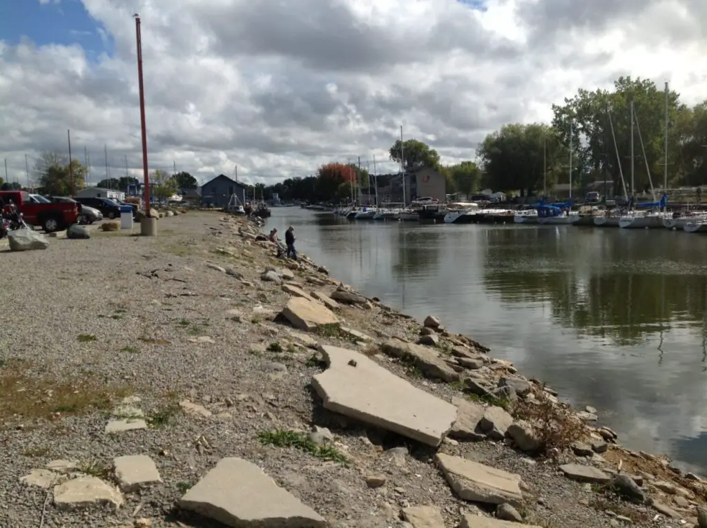 Caseville Harbor During Low Water in 2012