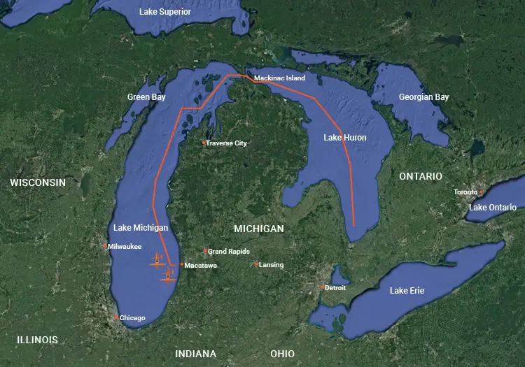 Sailboat Drones Begin Lake Huron Fish Count in Michigan