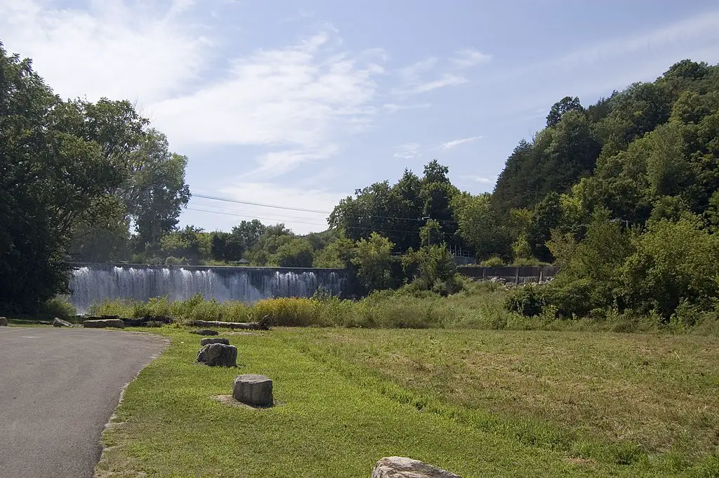 Historic Bluff Country Scenic Byway - Old Stone Dam in Summer