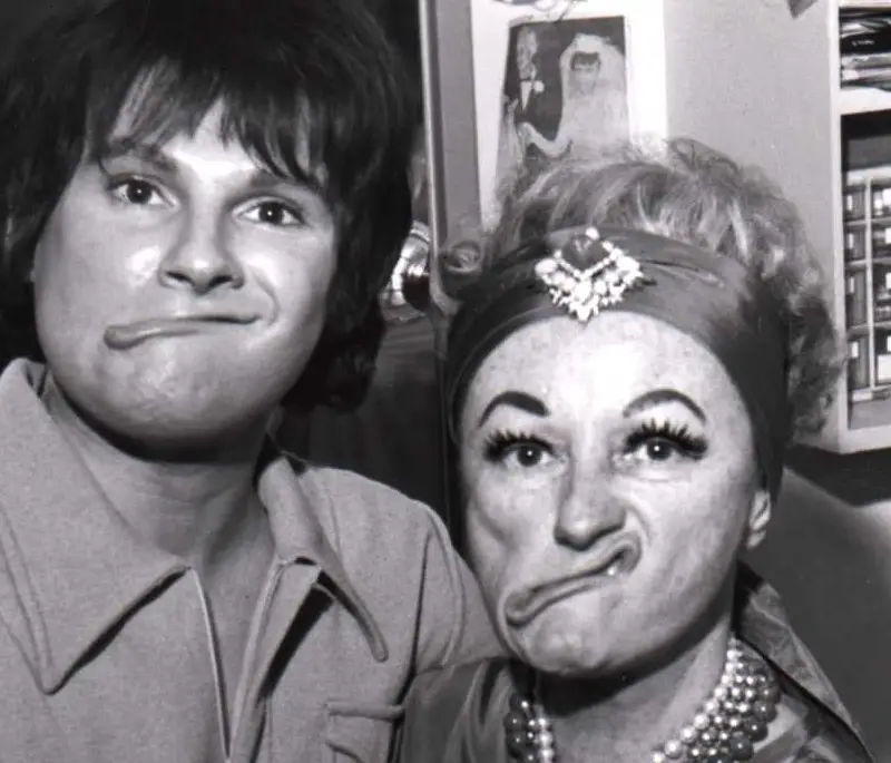 Jim Bailey (entertainer) with Phyllis Diller. 