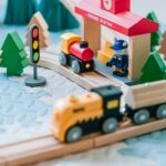 wooden toys - train set