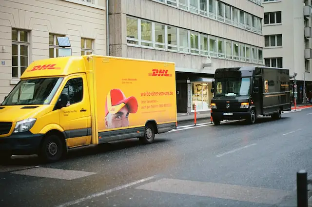 DHL and UPS Truck's - Shipment  tracking
