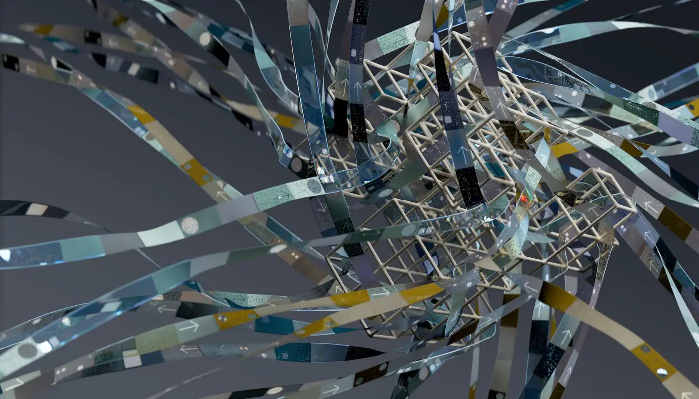 A captivating illustration of Generative AI algorithms in action.