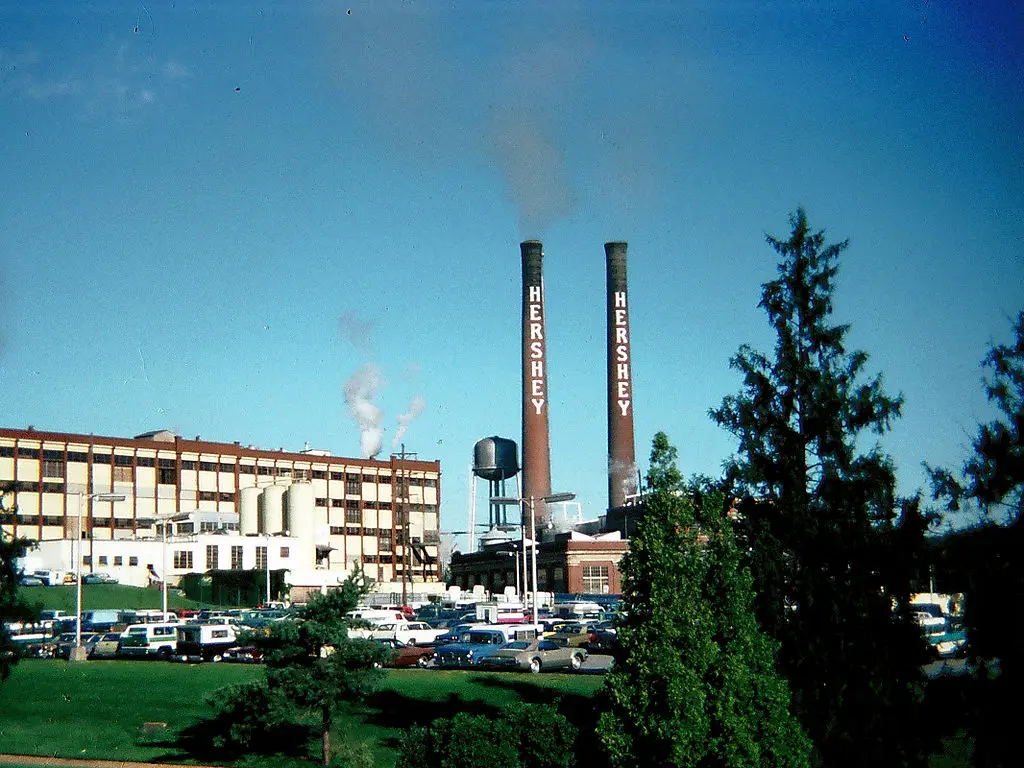 Hershey Chocolate Factory in Hershey, Pennsylvania.