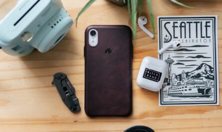 A collection of diverse leather phone cases showcasing their unique styles and colors.