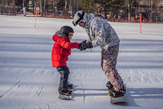 Trying out new Snowboarding equipment