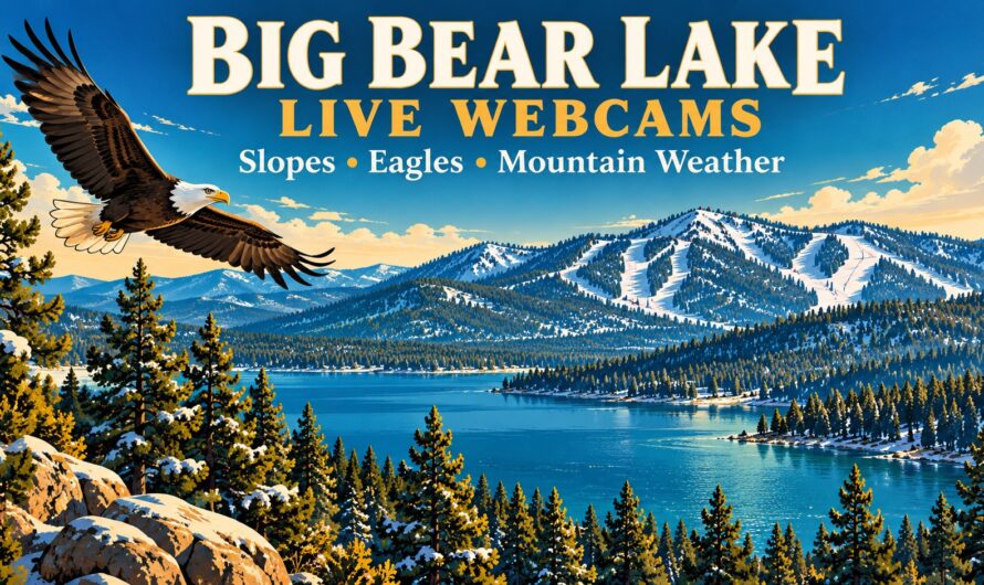 Big Bear Lake Live Webcams: 3 Ways To Check the Slopes and Watch the Eagles