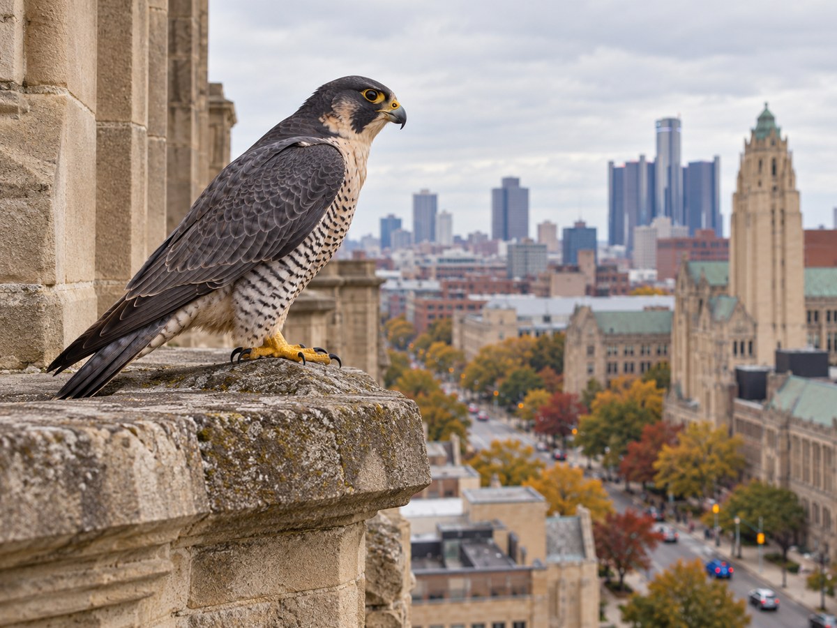 Wayne State falcon cam