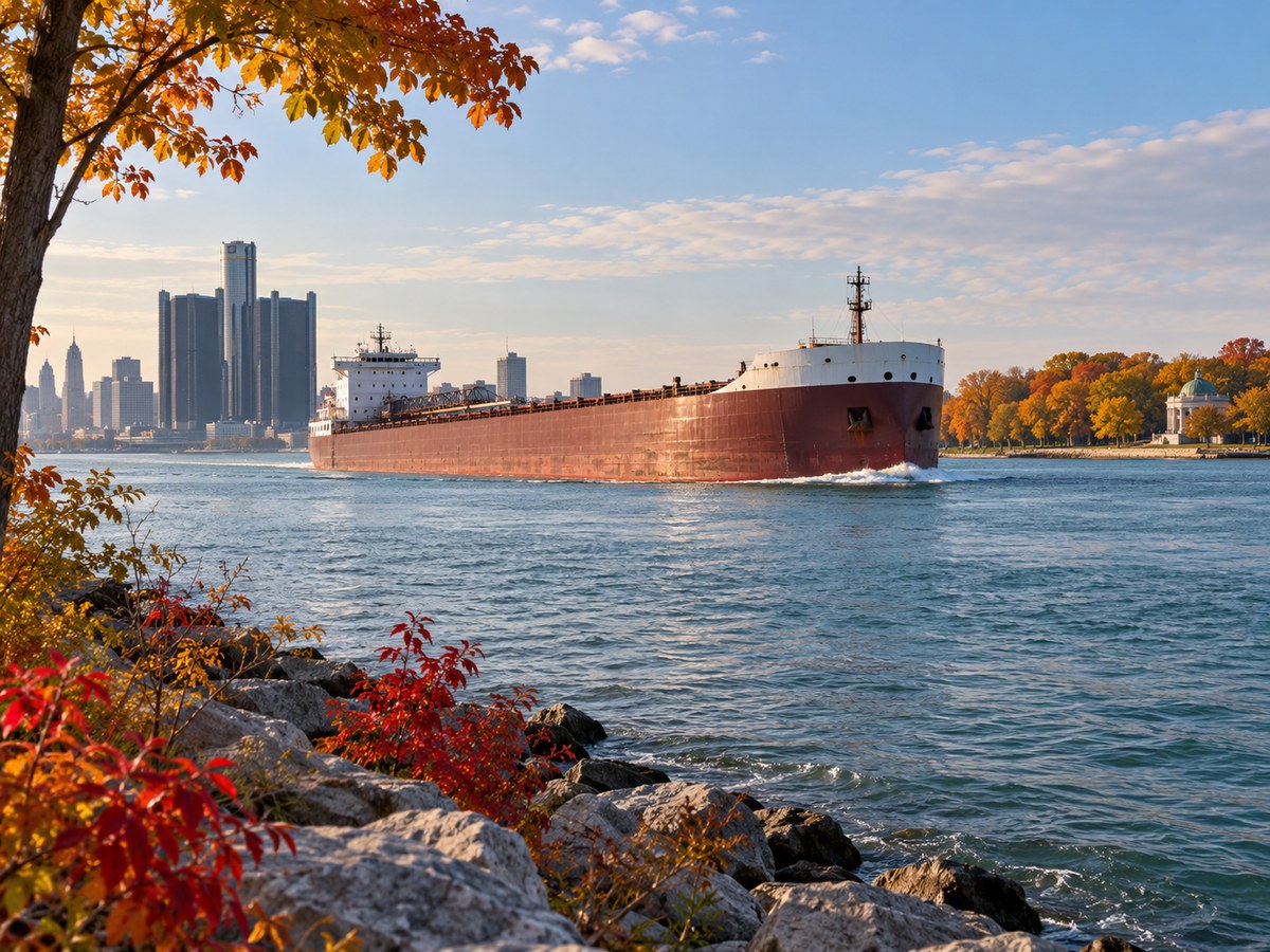 Detroit River webcam